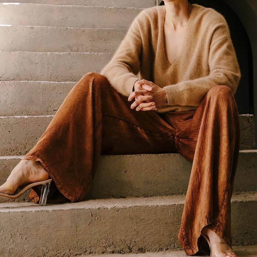 MES DEMOISELLES Paris Asymmetrical Meridien Alpaca & Wool Blend Sweater ๐ฆ 4-6 US - Picture 1 of 15